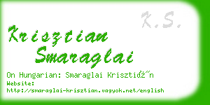 krisztian smaraglai business card